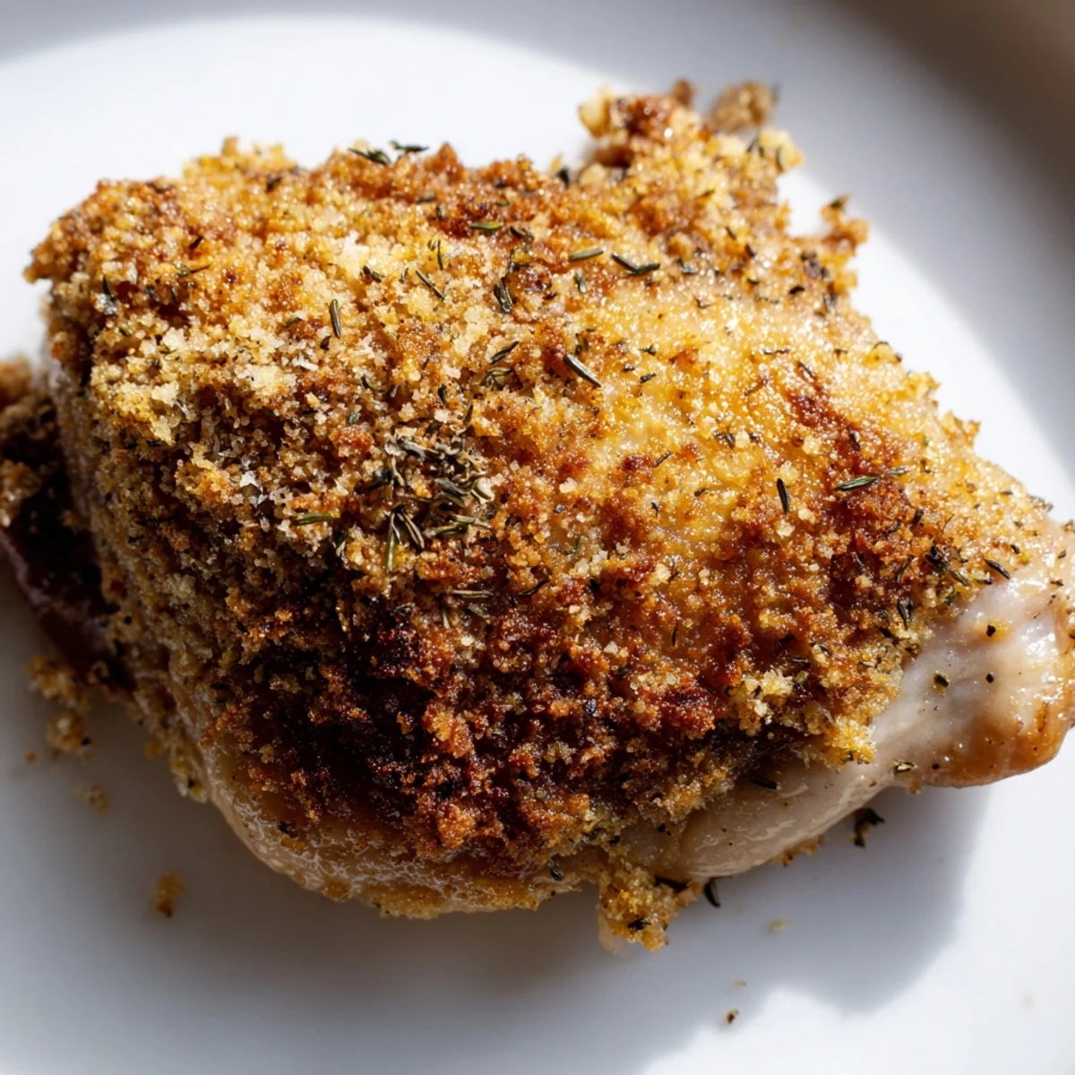 Crispy Supper Chicken served alongside roasted potatoes and a fresh green salad for a complete dinner.