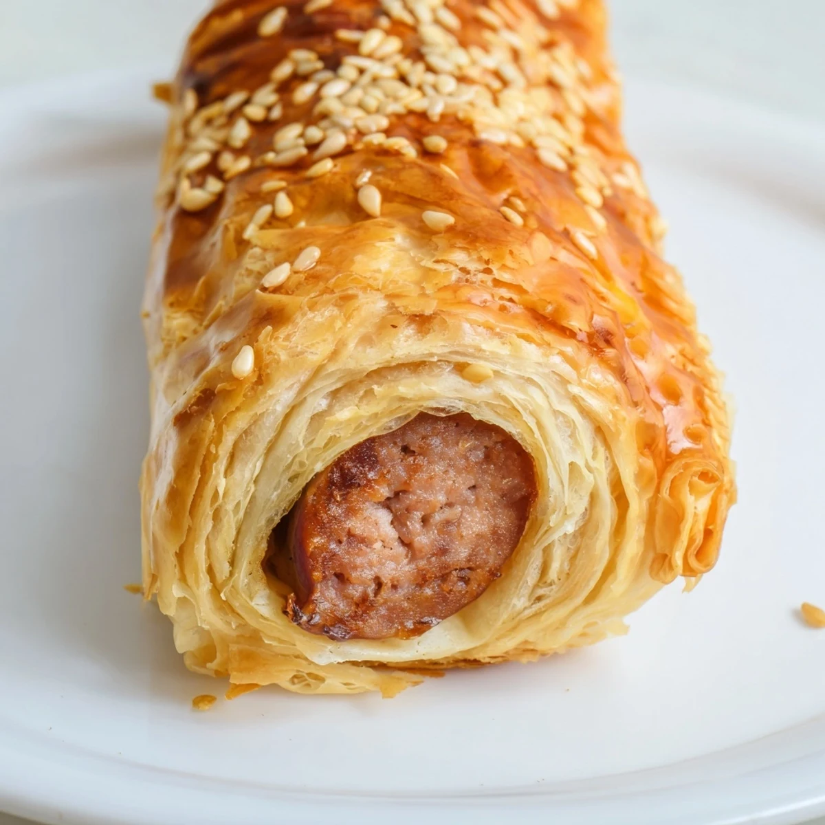 Game day Super Bowl Pigs in a Blanket arranged on a platter, perfect for snacking alongside a cold beverage.