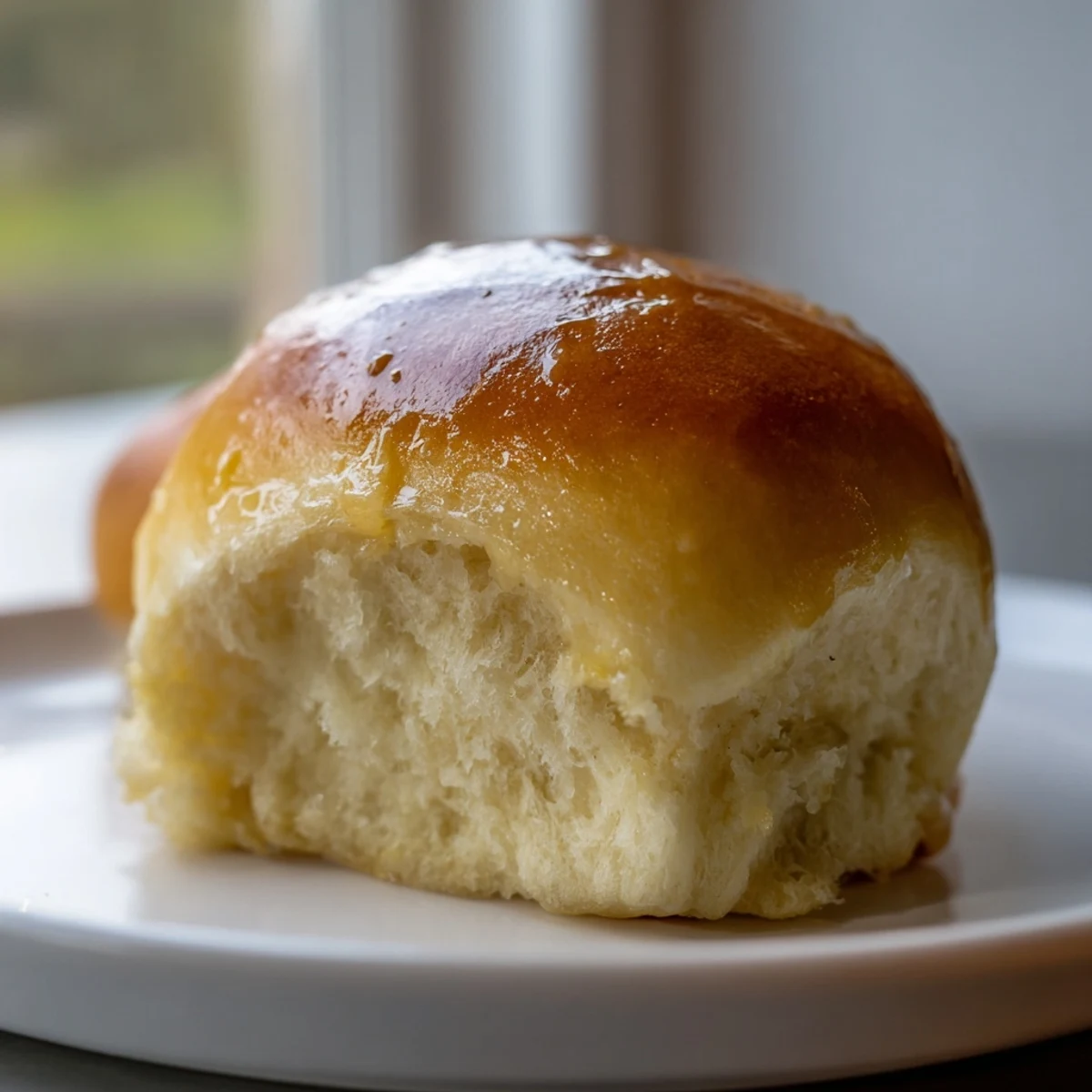 Freshly baked Best Vegan Dinner Rolls are golden brown and arranged in a greased baking dish, ready to serve warm with extra vegan butter.