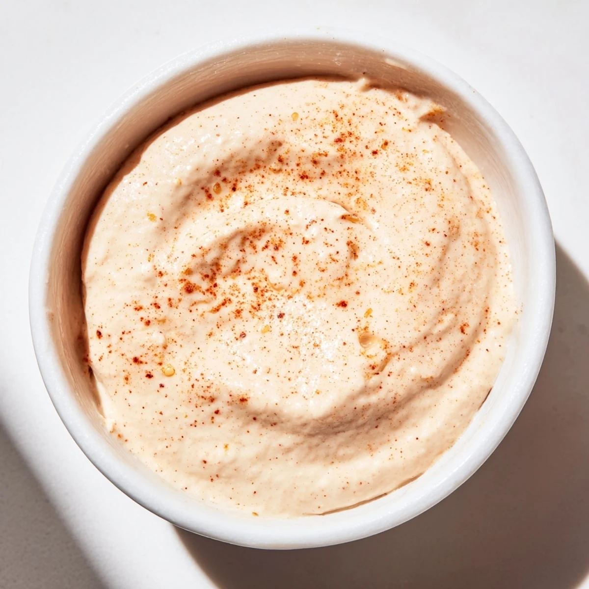 Vibrant Spicy Aioli in a small serving bowl, ready to liven up sandwiches or roasted veggies.