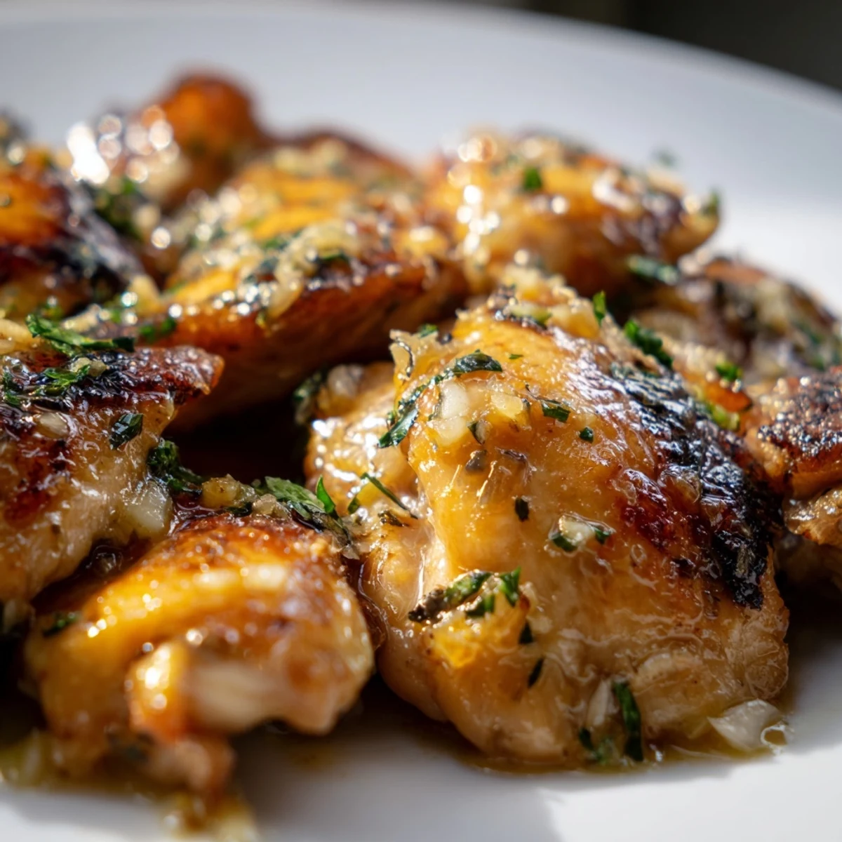 Golden seared Garlic Butter Chicken breasts coated in a rich, aromatic garlic butter sauce with fresh herbs.
