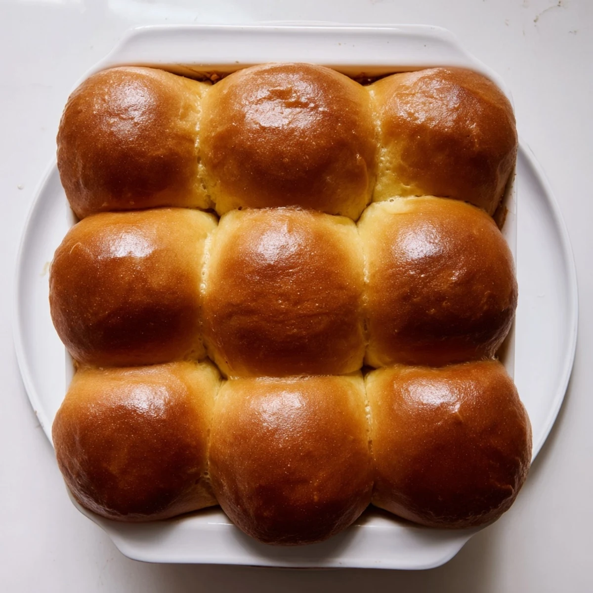 Soft homemade brioche rolls pulled apart to reveal fluffy tender interiors, perfect for warm breakfast service