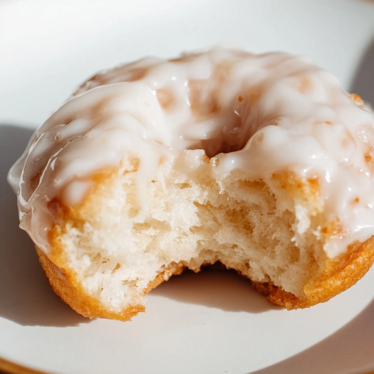 Moist Greek yogurt cake donuts arranged on wire rack after baking