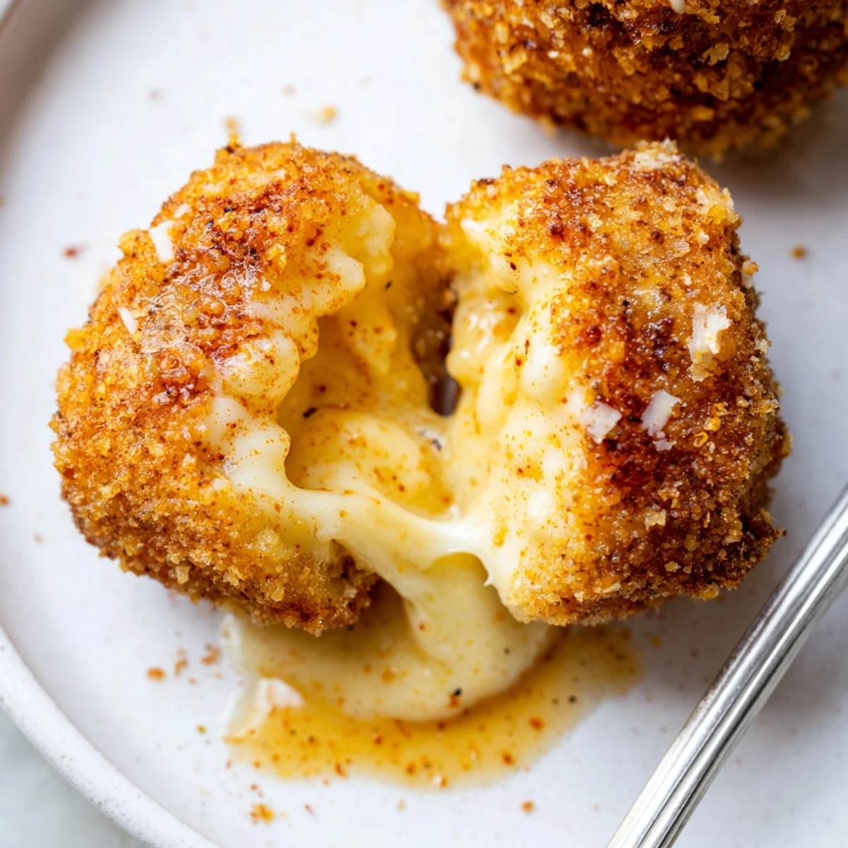 Irresistible Crispy Mozzarella Poppers With Maple Glaze bubbling, crunchy exterior, gooey center