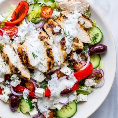 Greek Chicken Salad With Feta